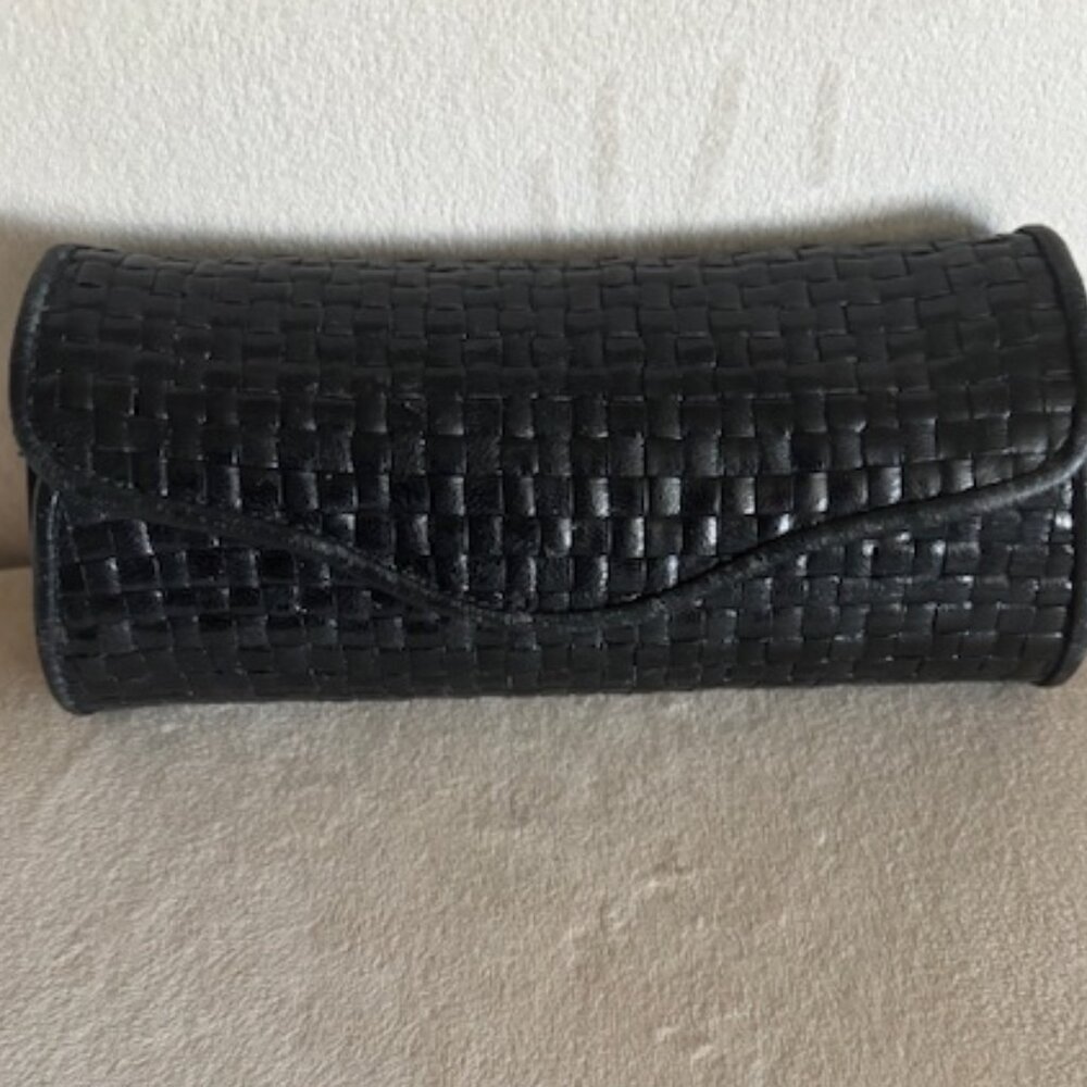 Adorable Woven Leather Clutch